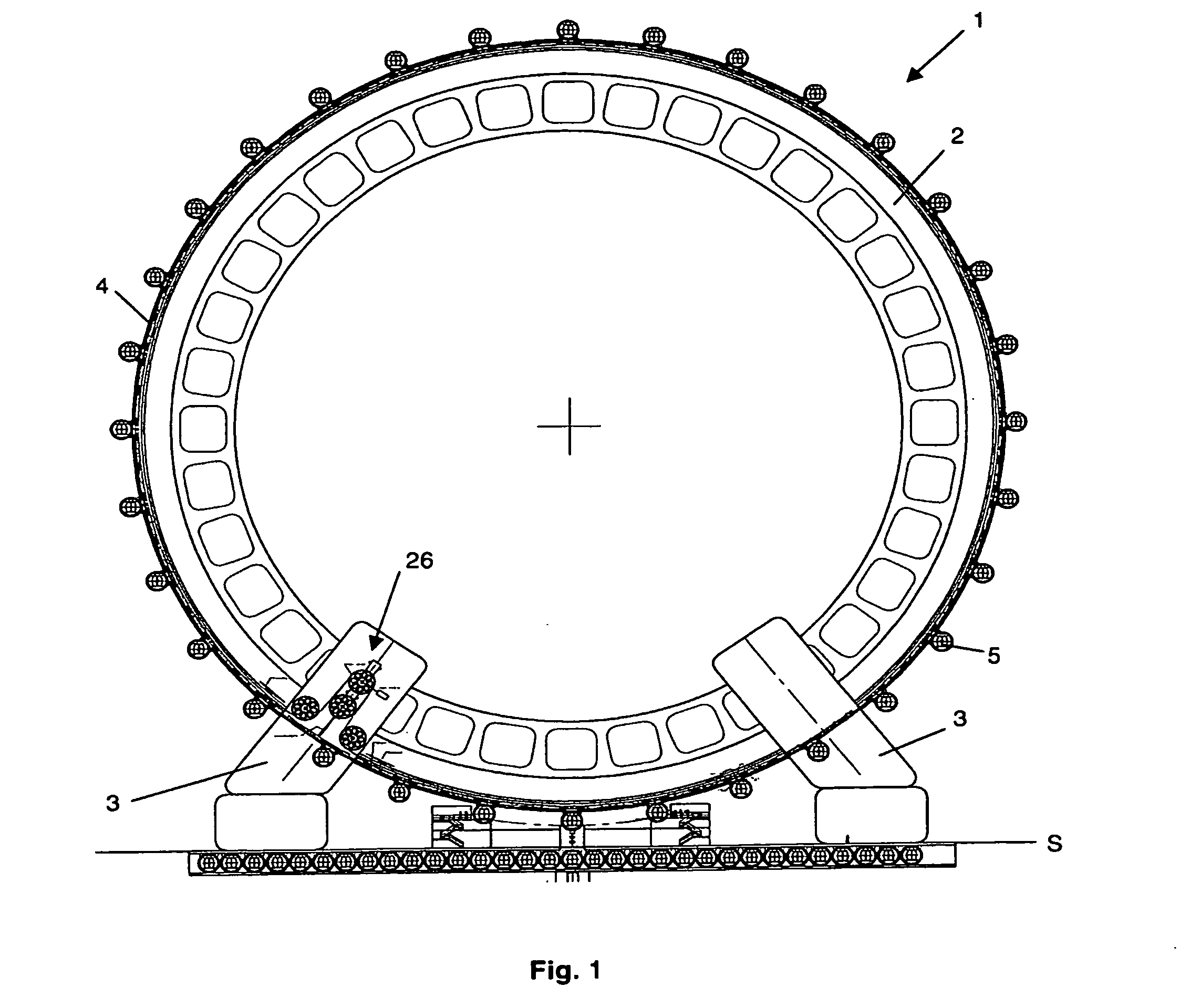 Mobile cabin and subset for the reception and the transport of at least one passenger, and recreational facility using the same