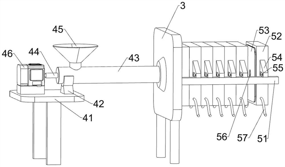 A filter press device for nano calcium carbonate production