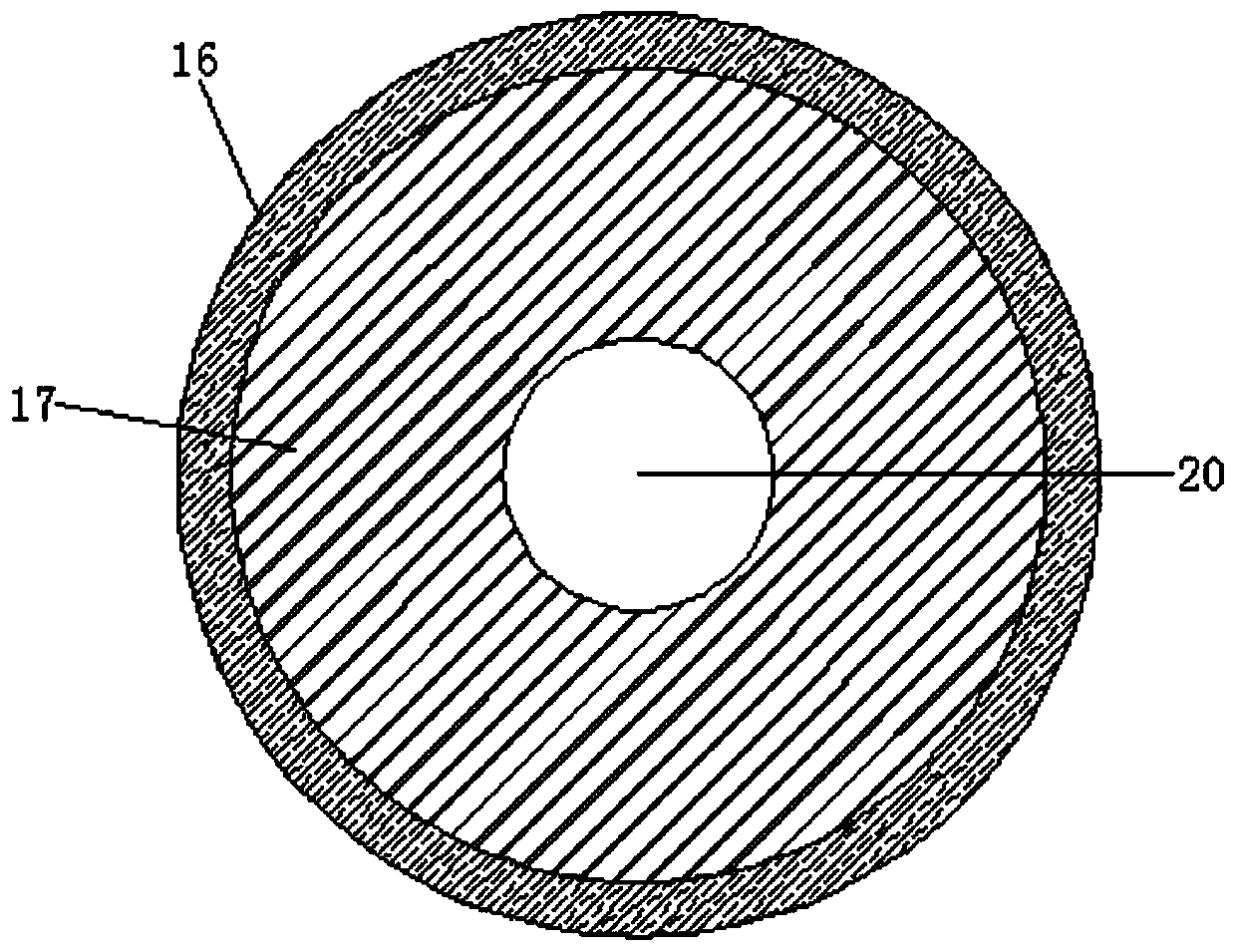 Flue gas guide device for desulfurizing column