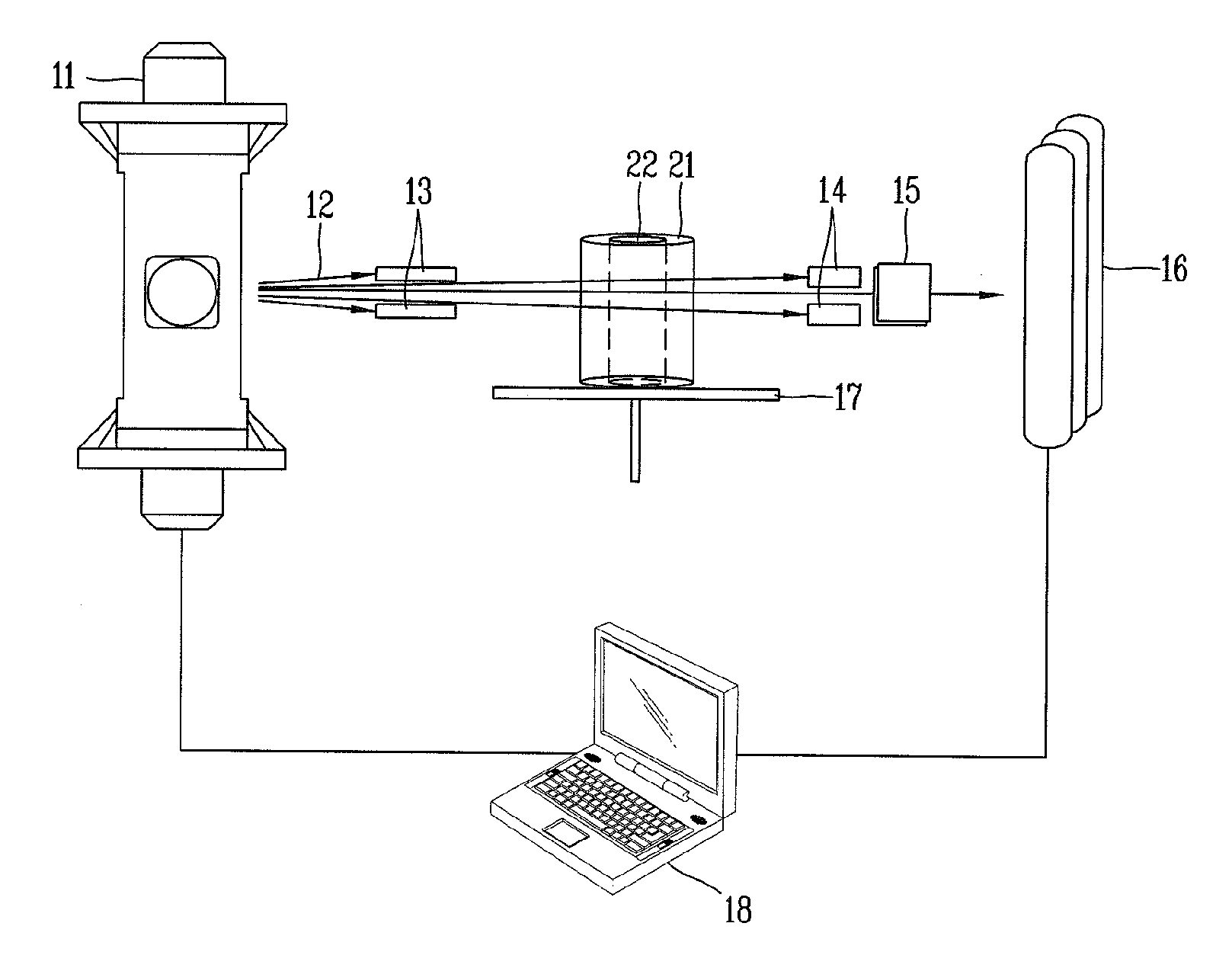 Method for evaluation of density profile in carbon/carbon material and method for production of standard density test block used therein