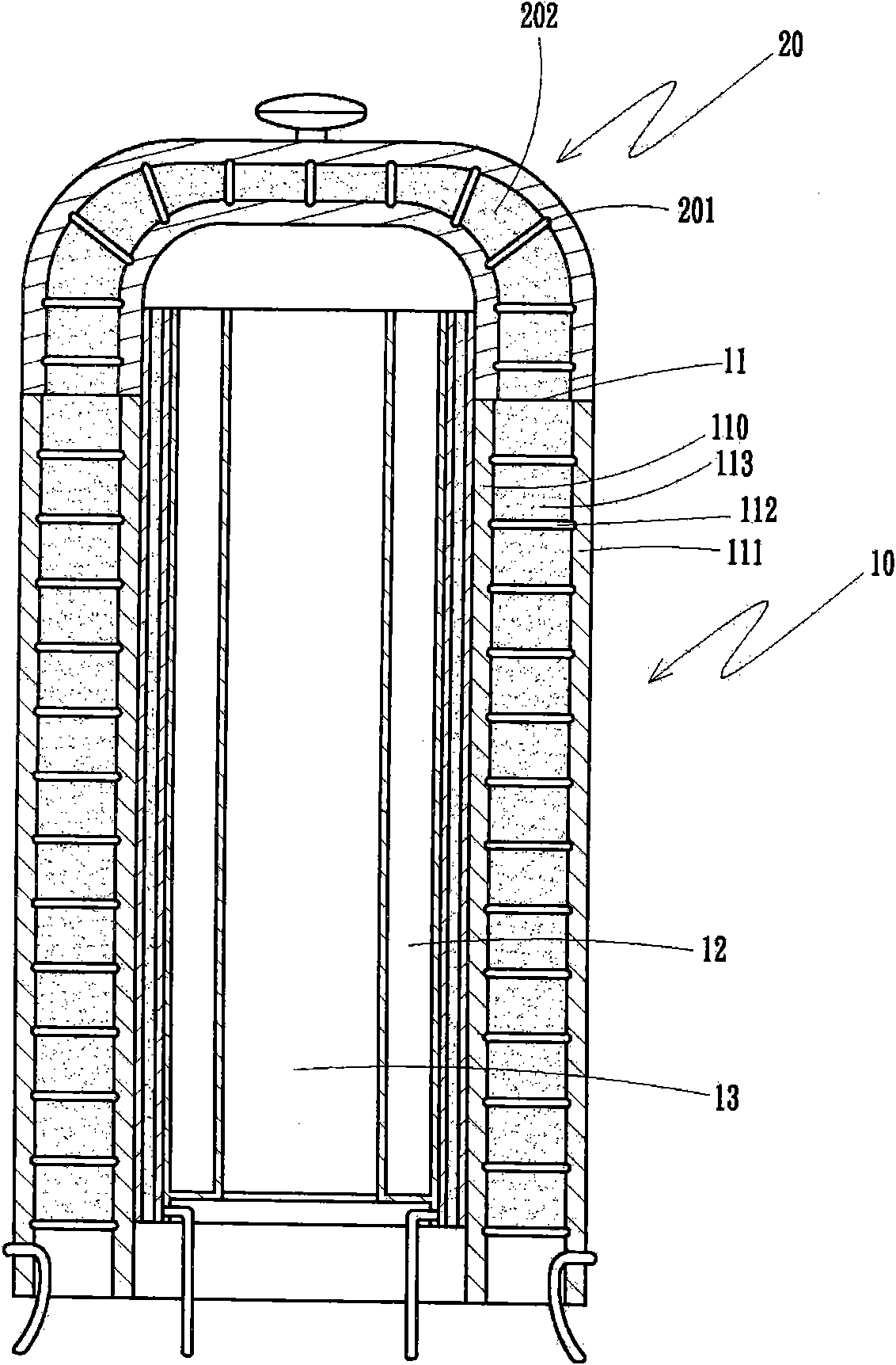 Improved structure of furnace body