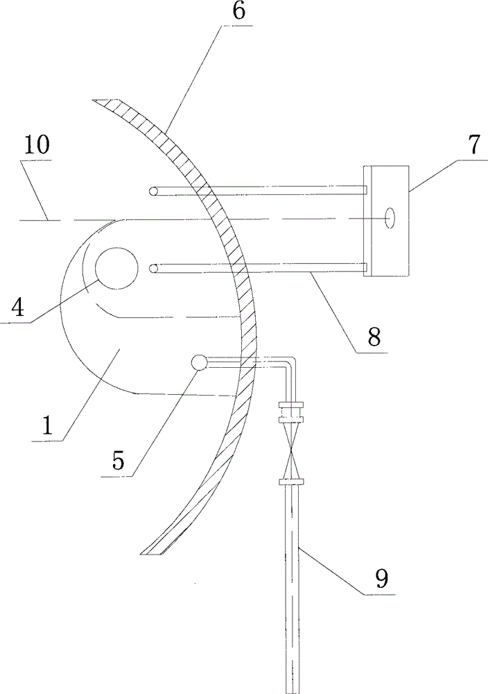 Water level regulator for vertical fuel oil and fuel gas boiler