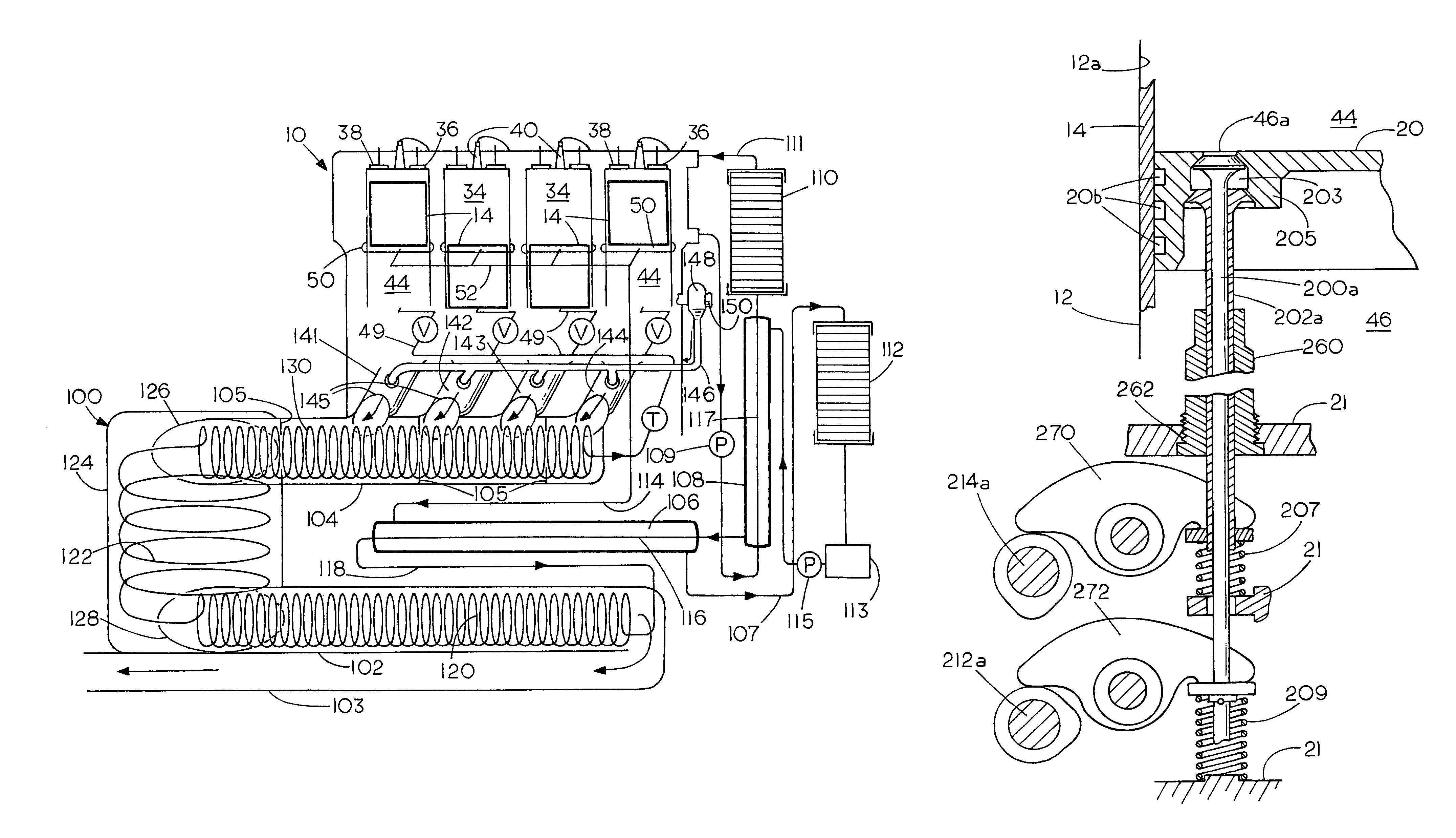 High efficiency dual cycle internal combustion engine with steam power recovered from waste heat