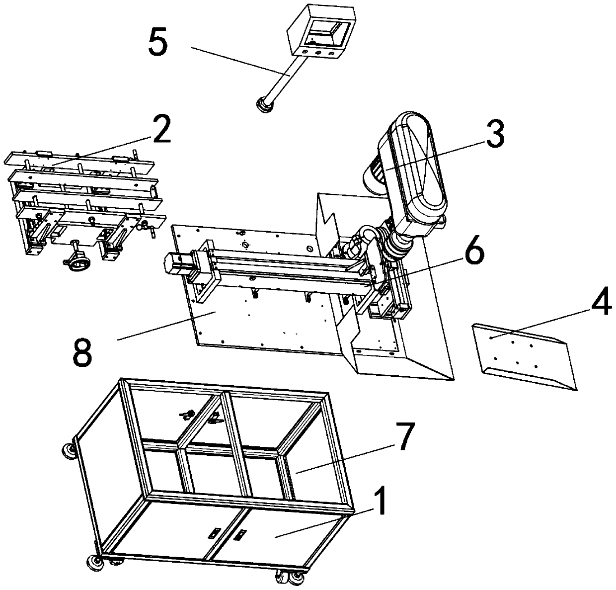 Slotting mechanism for hull plate processing and application method thereof