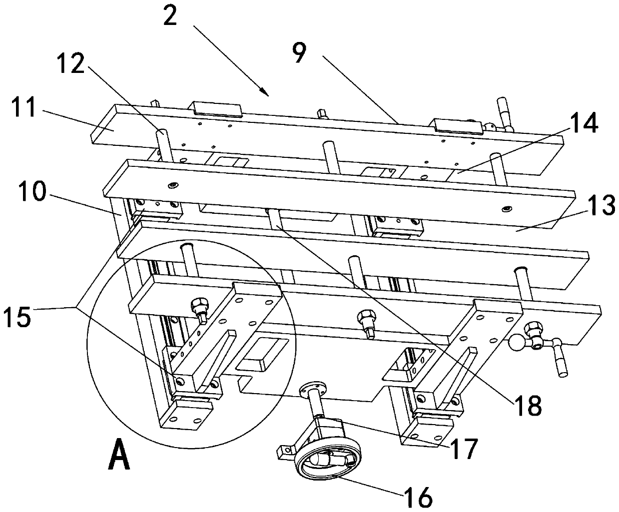 Slotting mechanism for hull plate processing and application method thereof