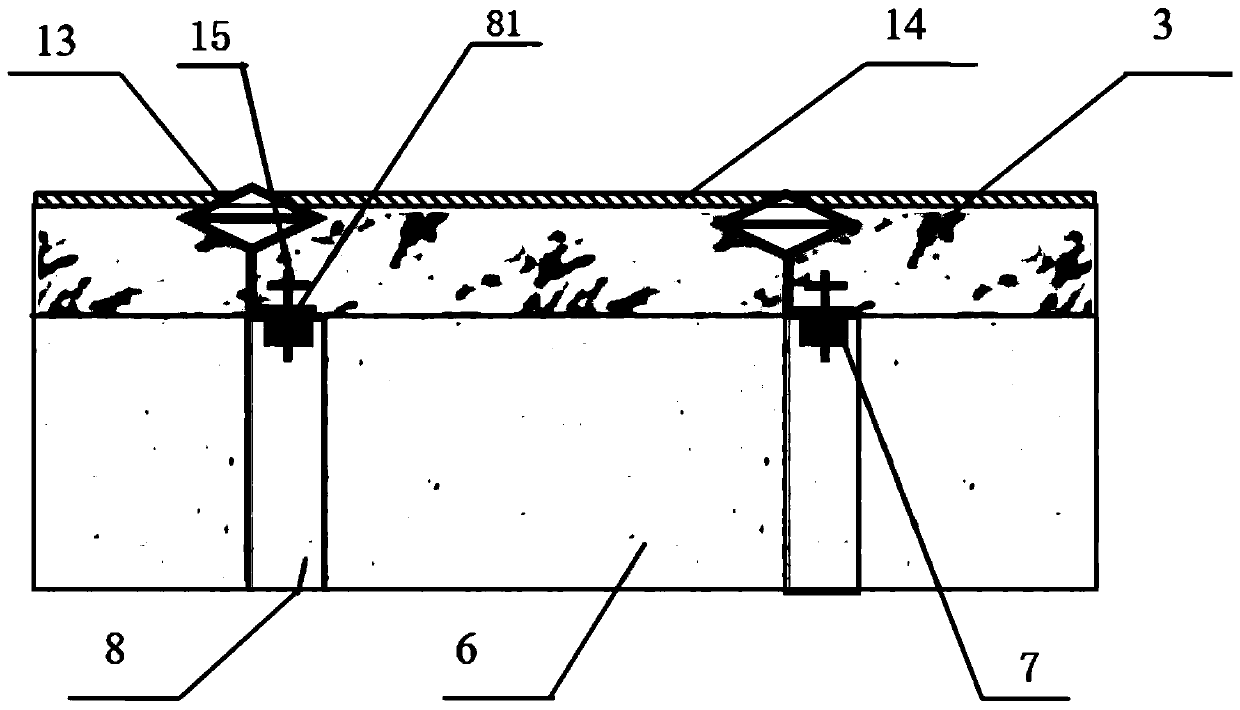 Modular structure wall body of high-temperature heating furnace and mounting method