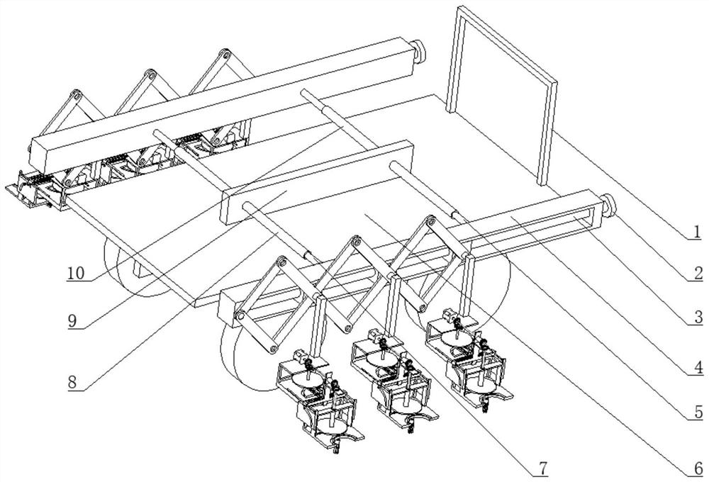 Soil loosening device for forestry sapling planting