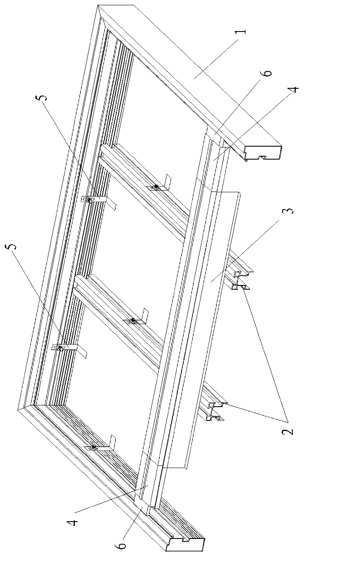 Solar panel roof installation structure and installation method thereof