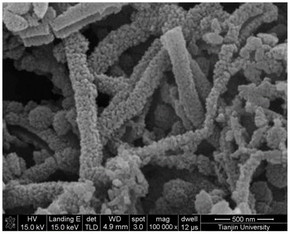 Preparation of polyvinylamine/polyaniline mixed matrix membranes used for separation of gas containing carbon dioxide