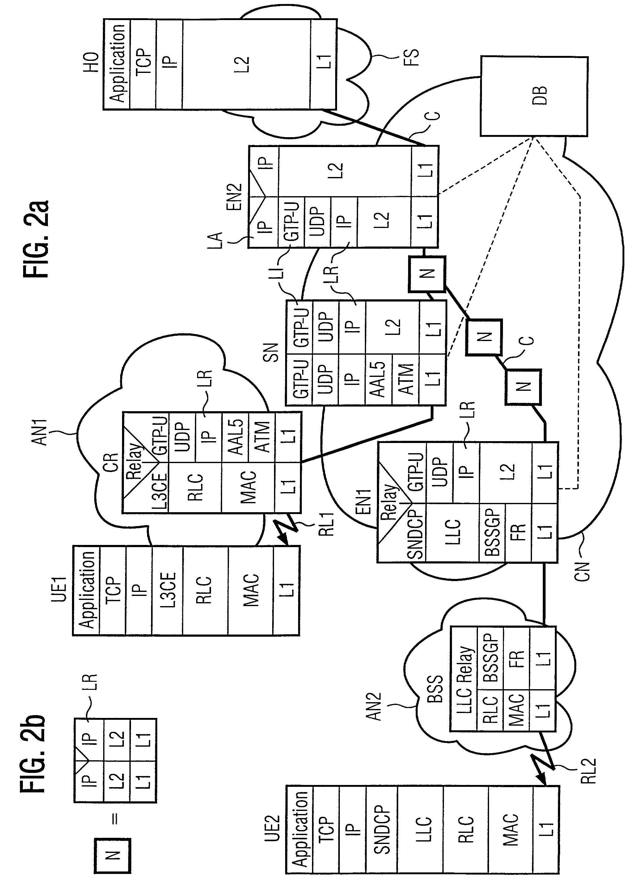 Method and devices to provide a defined quality of service in a packet switched communication network