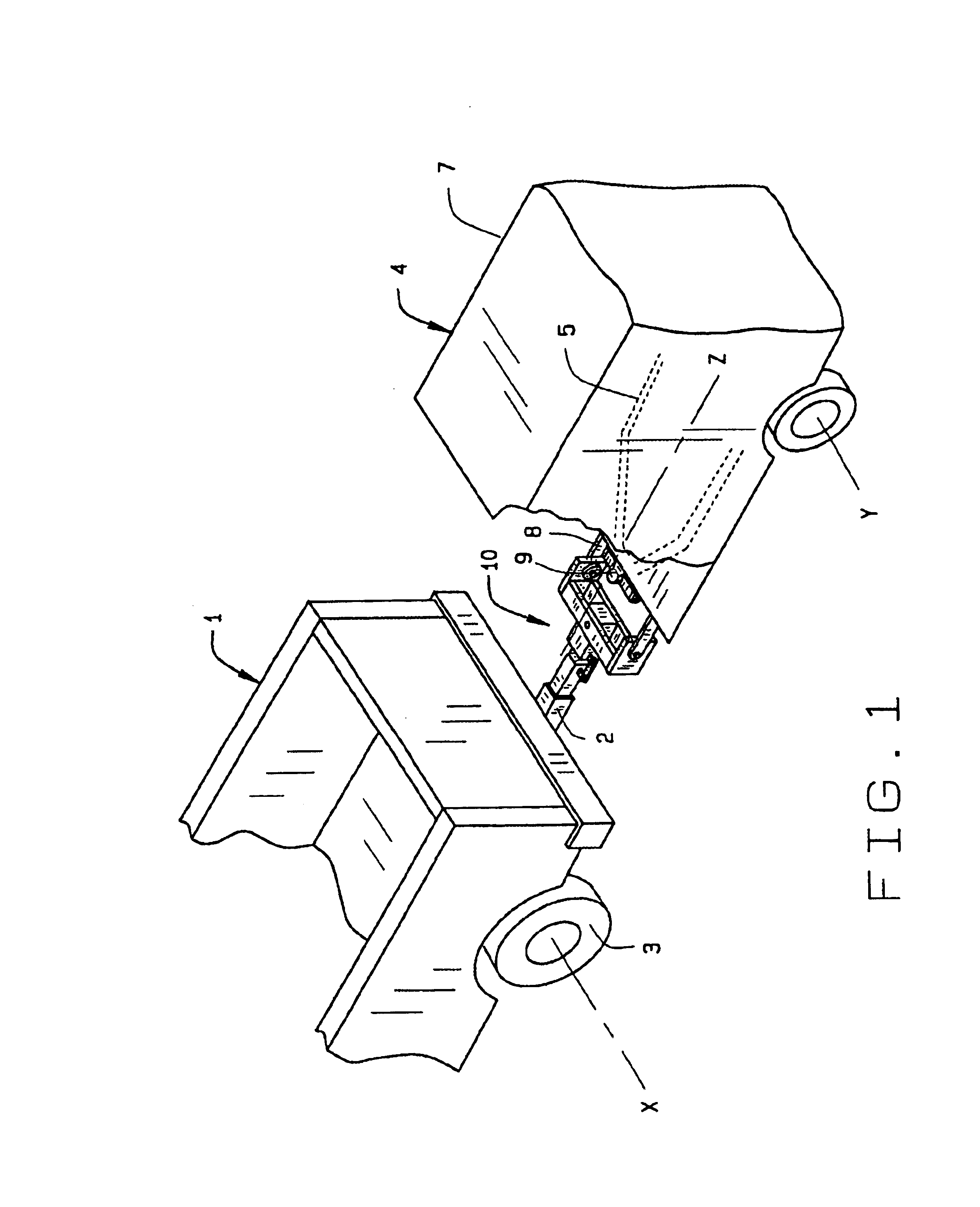 Trailer hitch with separated functions