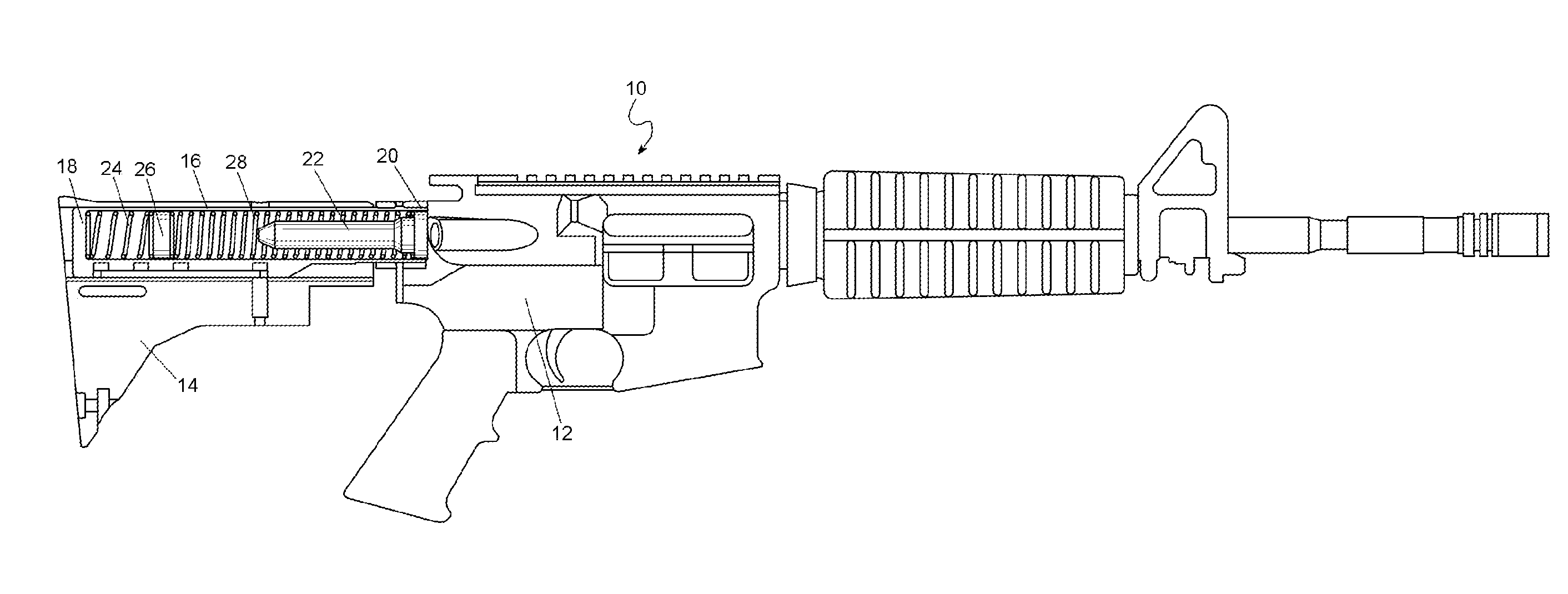 Recoil Reducing Spring System