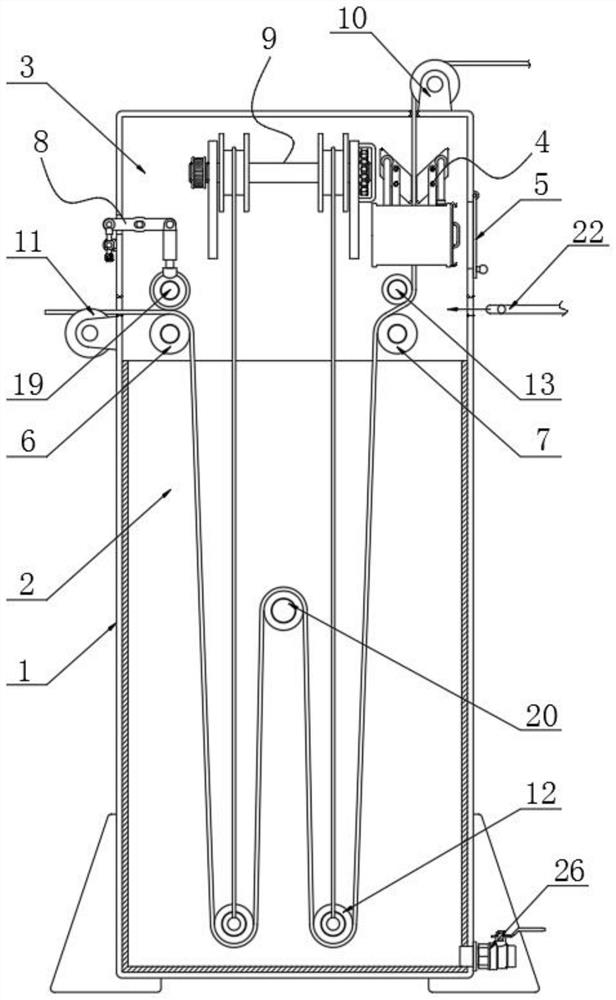 Pre-dyeing pretreatment system of environment-friendly fiber product and dyeing method of system