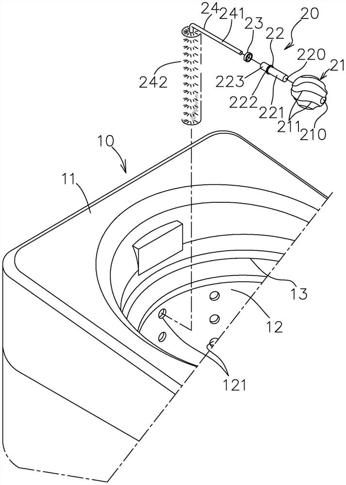 Washing machine descaling device