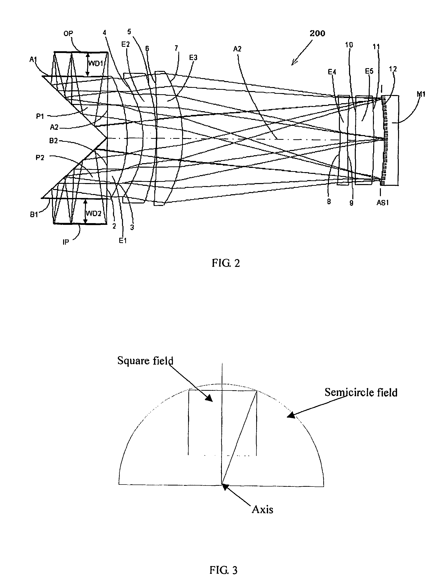 Large-field unit-magnification projection optical system