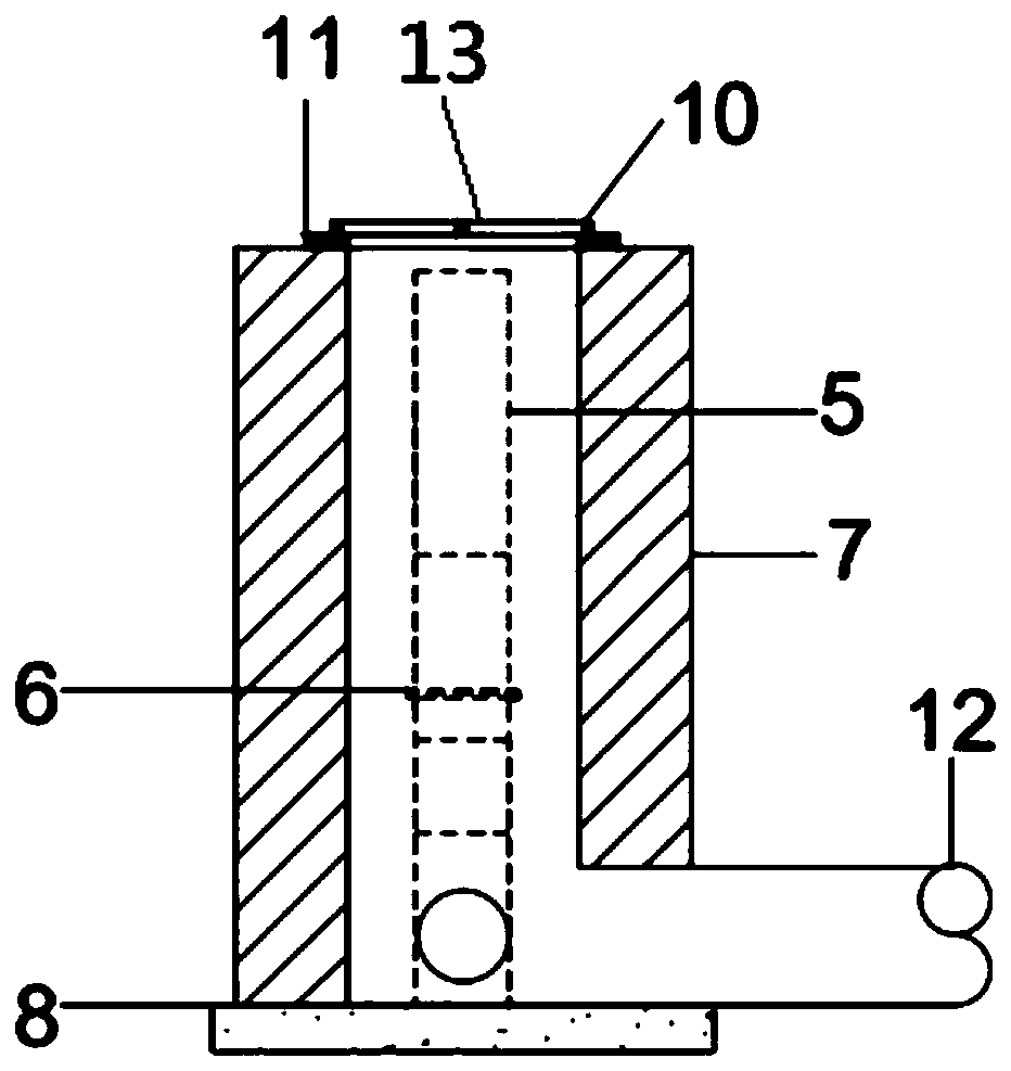 Overflow opening structure of biological detention facility