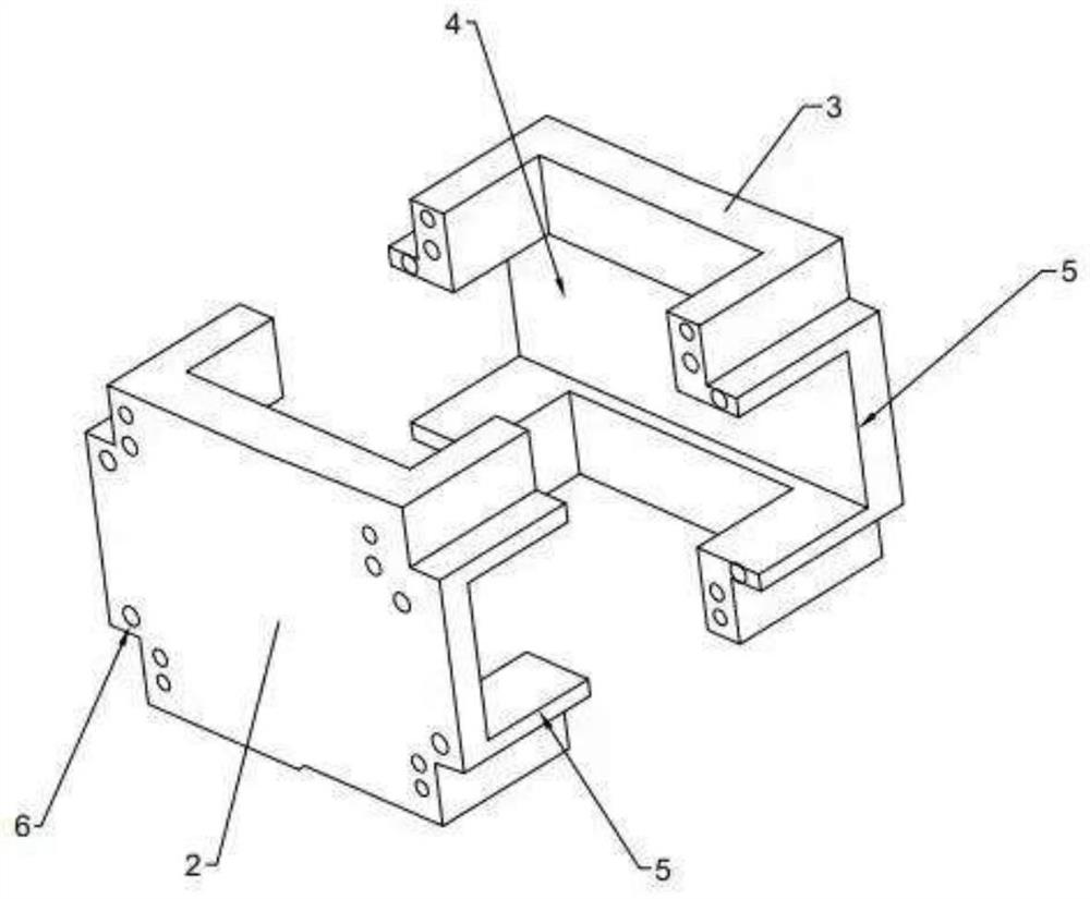 Garden building wood structure mortise and tenon joint reinforcing device