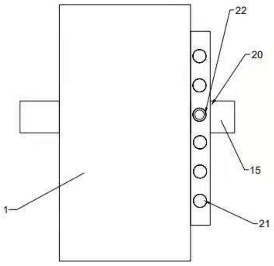 Garden building wood structure mortise and tenon joint reinforcing device