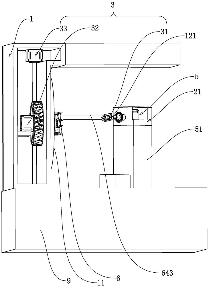 Airplane transmission gear grinding device