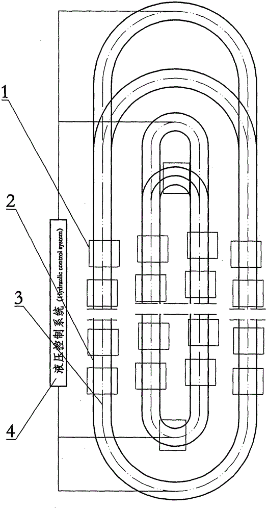 Hydraulic permanent magnetic levitation rail traffic system