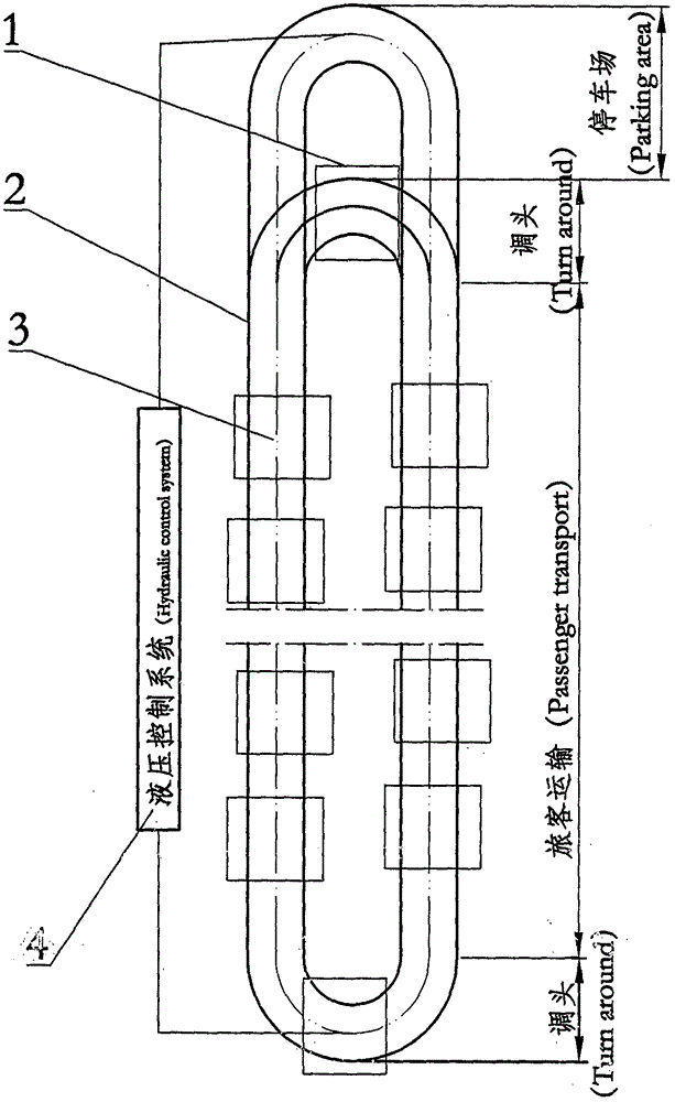 Hydraulic permanent magnetic levitation rail traffic system