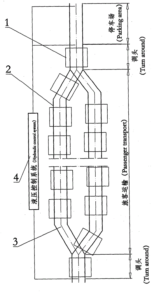 Hydraulic permanent magnetic levitation rail traffic system