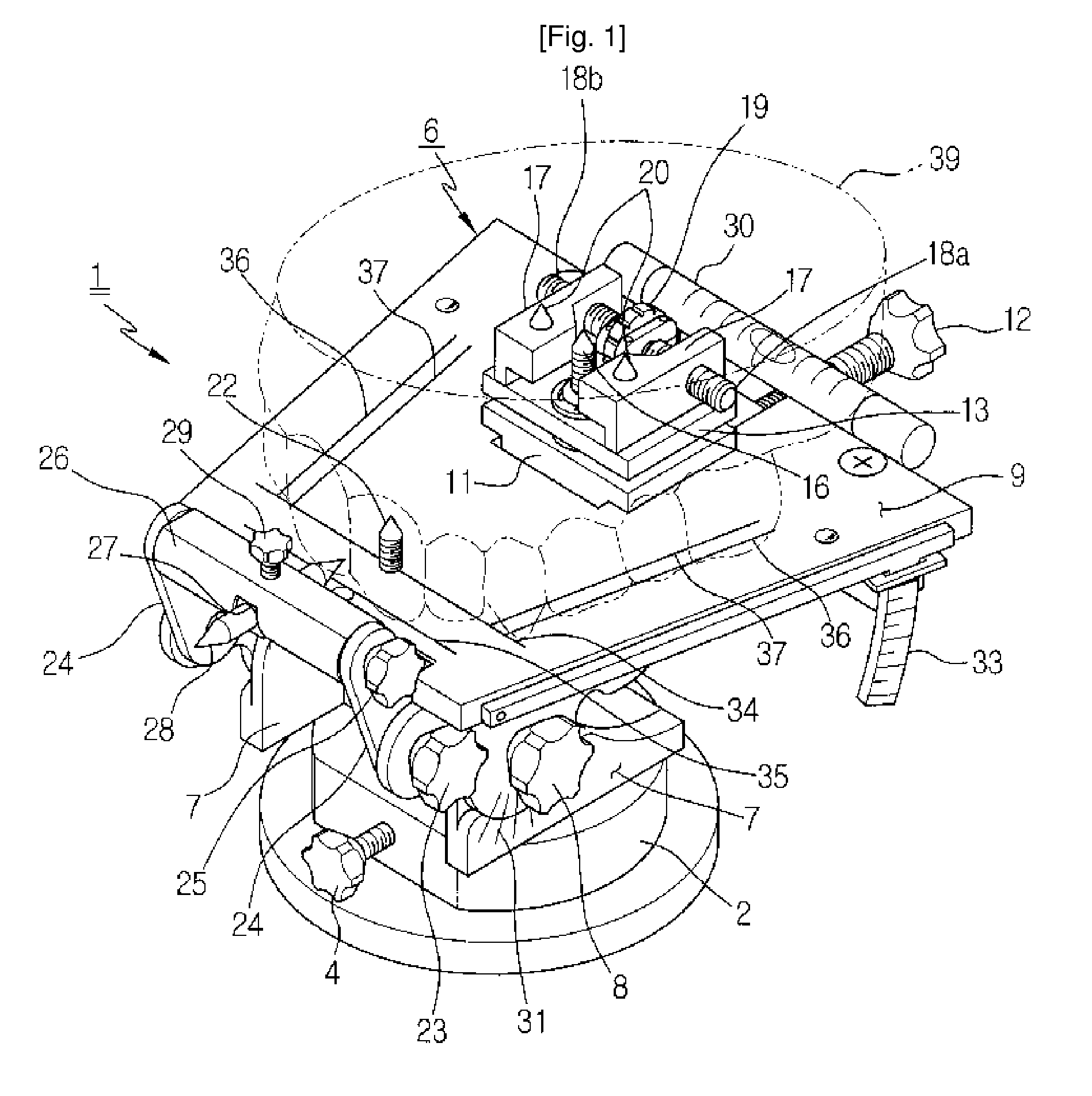 Device for attaching dental model to articulator