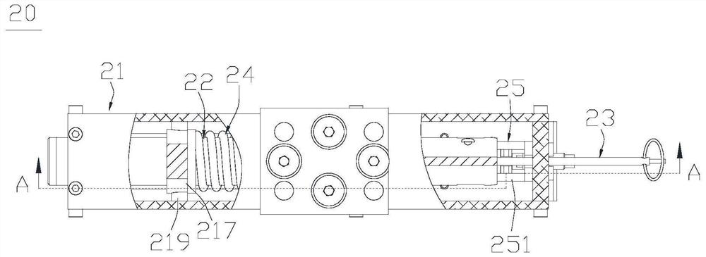 Energy storage striking device and mechanical remote brake system