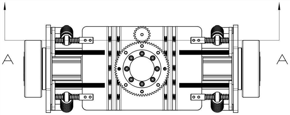 A drive wheel independent damping structure of an agv drive assembly