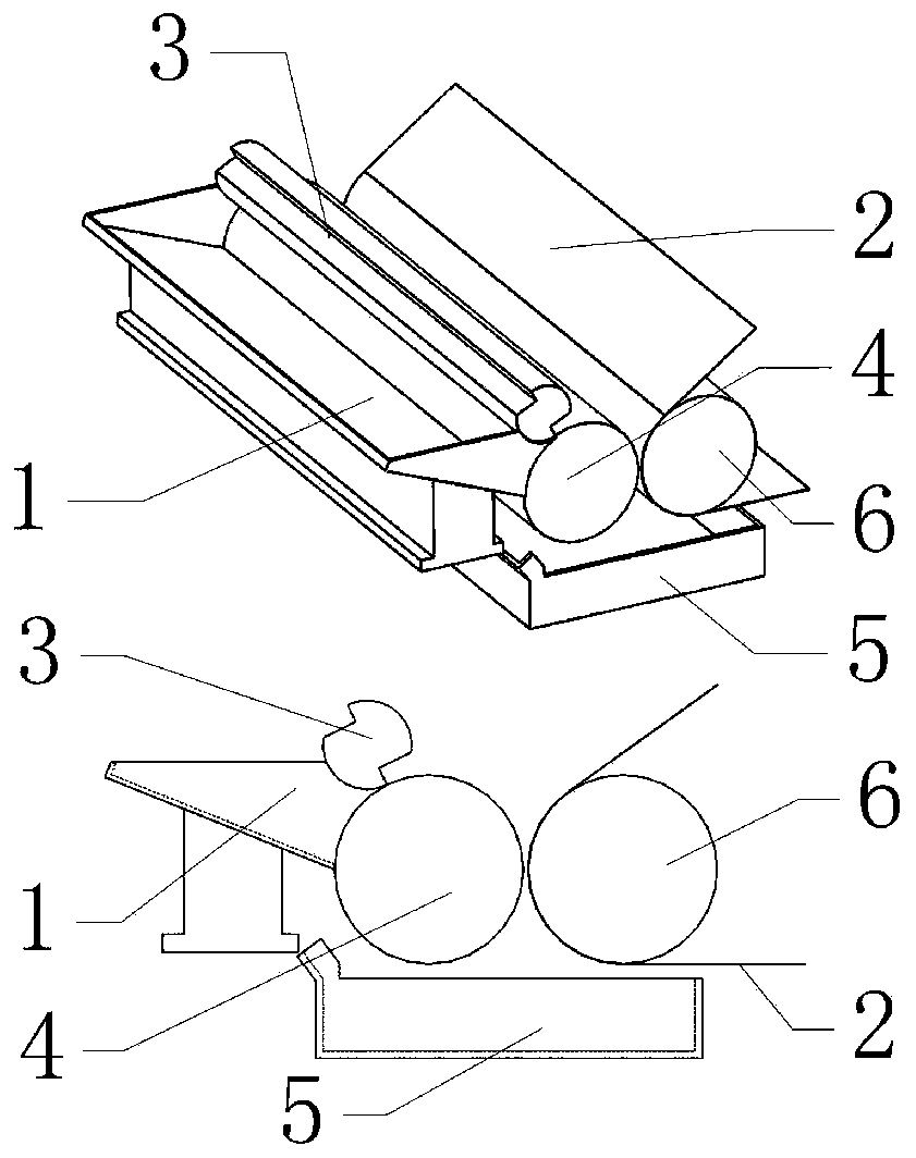 Roll coating device for lithium batteries