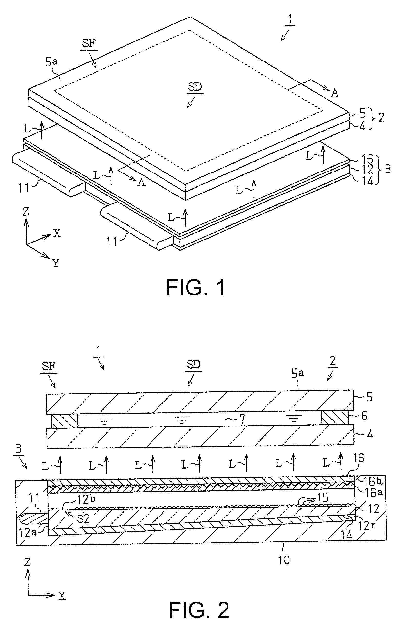 Optical substrate, manufacturing method thereof, planar lighting device and electrooptical device