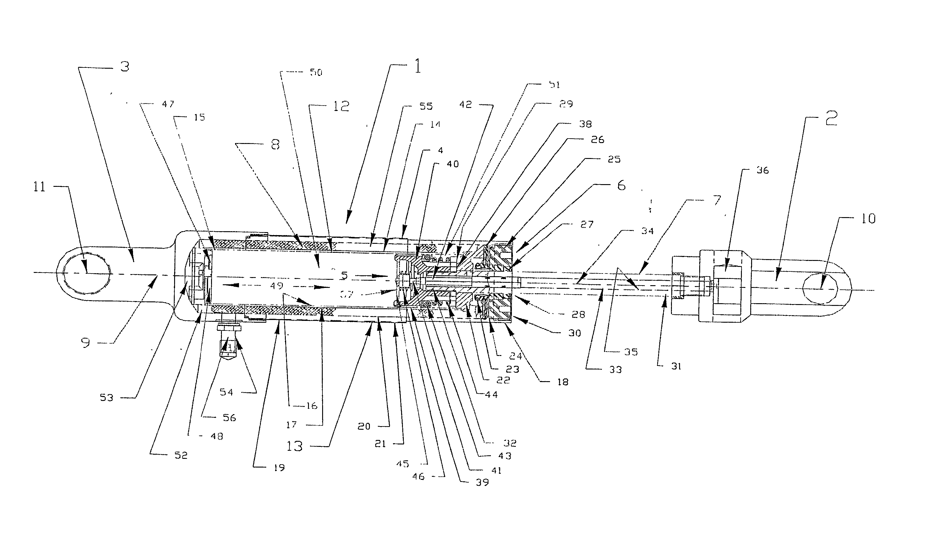 Bladder for use in a damping device