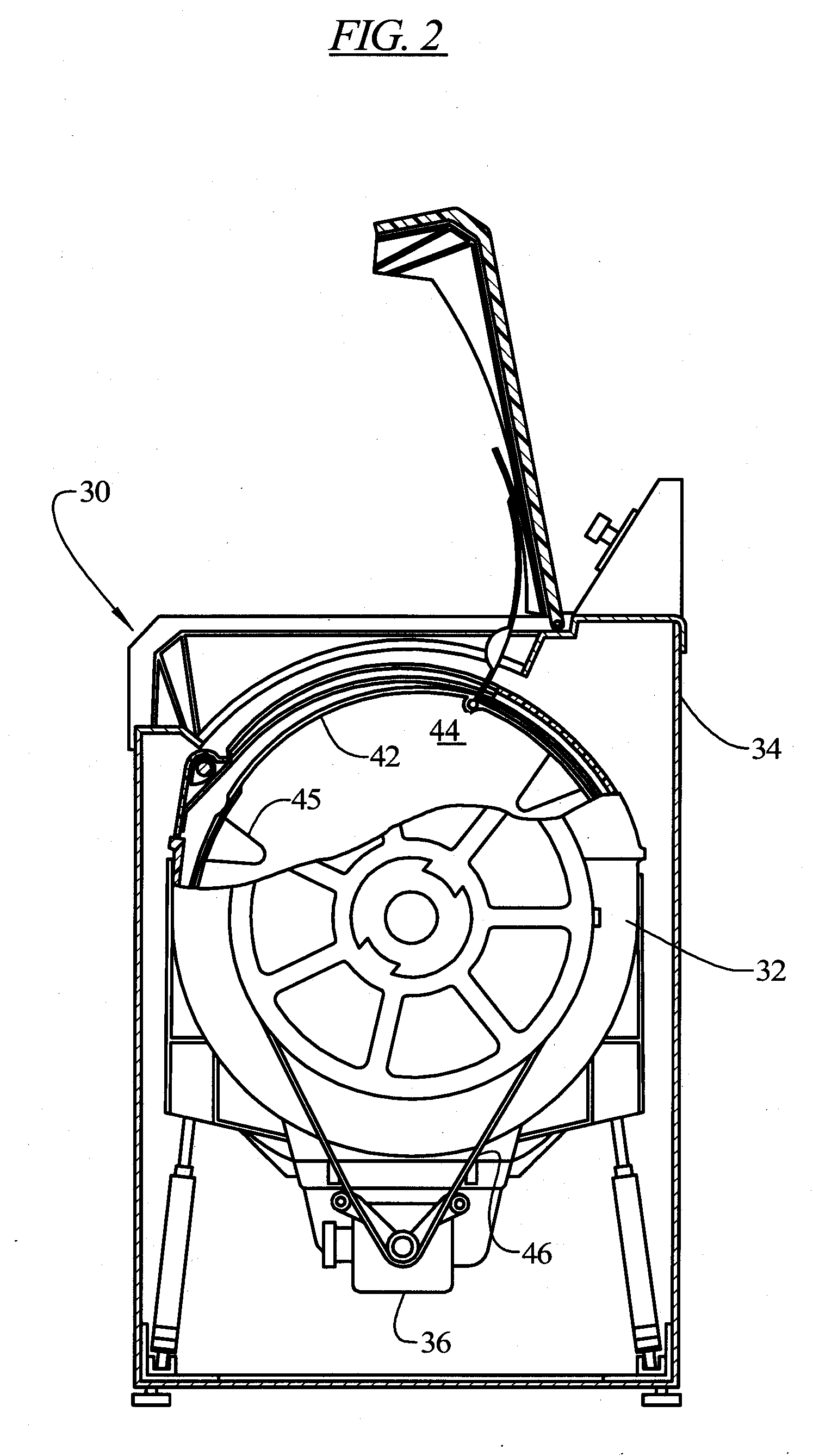 Random tumbling washing machine wash chamber for improving cleaning while minimizing mechanical damage to clothes