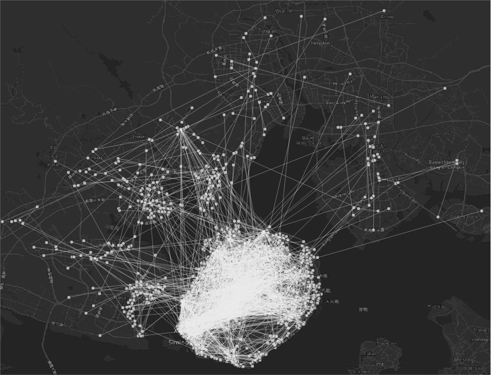 OD flow direction clustering method based on multi-path image cutting criterion and ant colony optimization