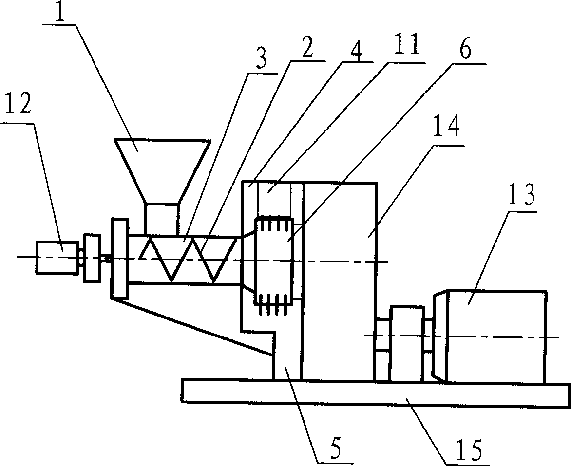 Biomass pellet fuel forming machine