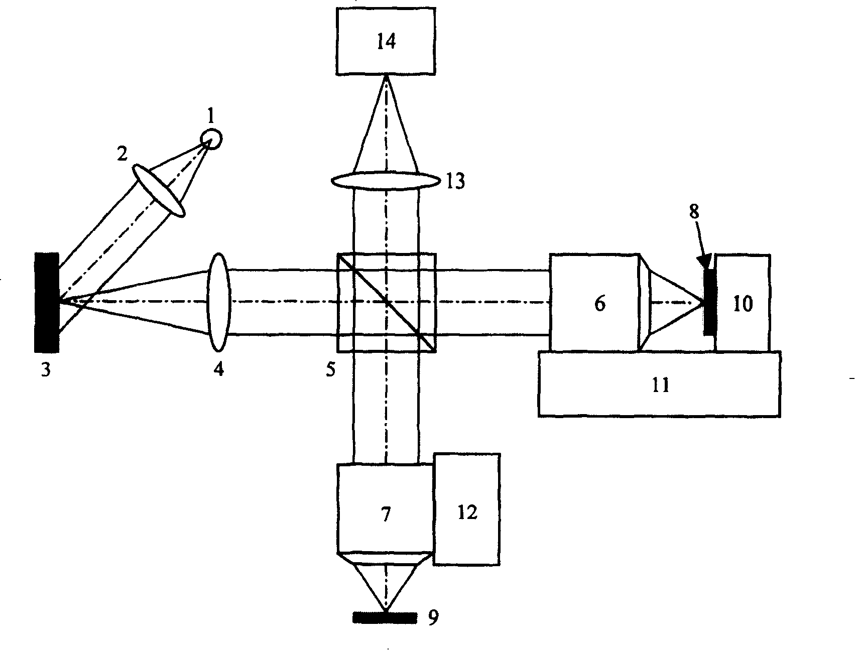 Digital micro-lens components based interference-free parallel OCT imaging method and system