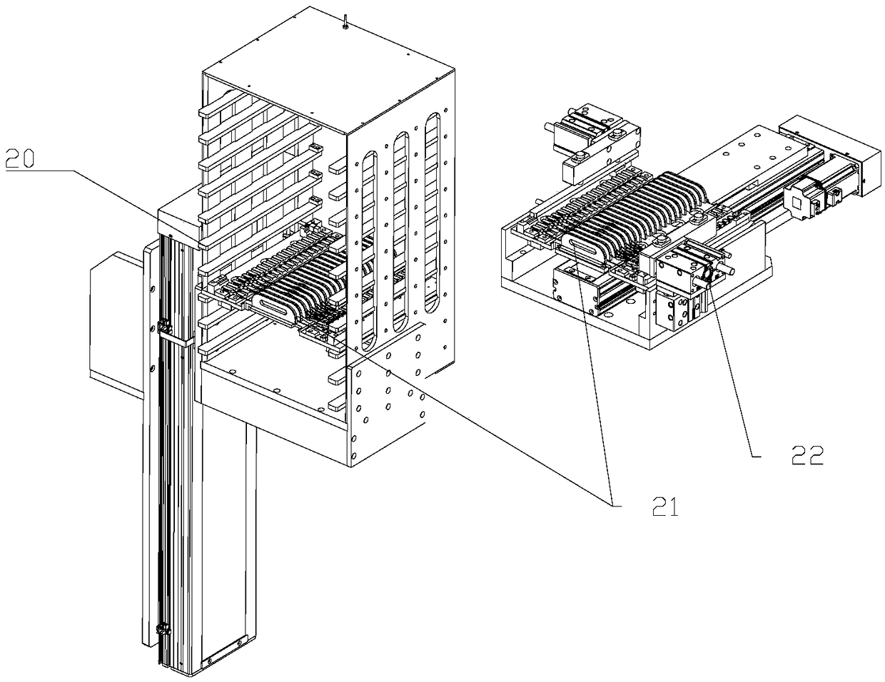 Protective cap mounting device and optical fiber device testing equipment