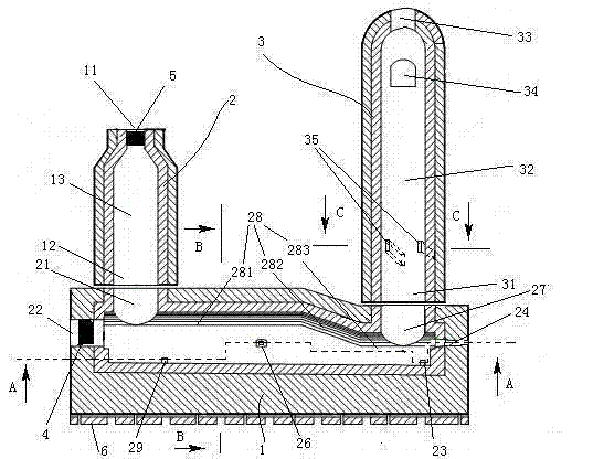 U-shaped high-temperature waste recycling furnace