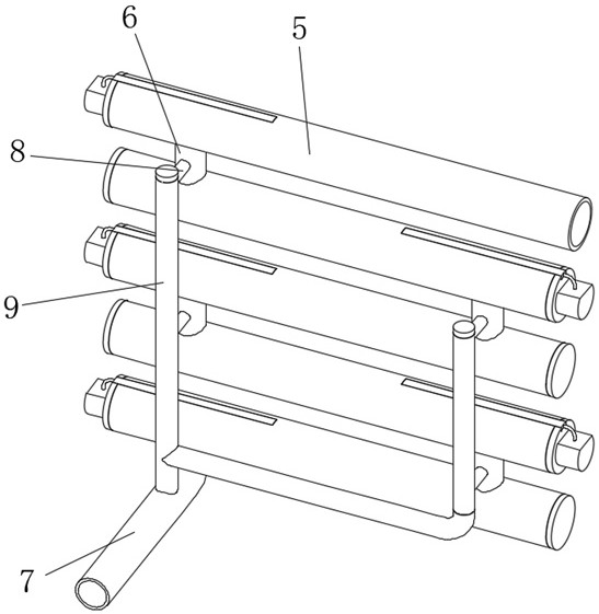 Industrial air-cooled type air conditioner heat exchanger