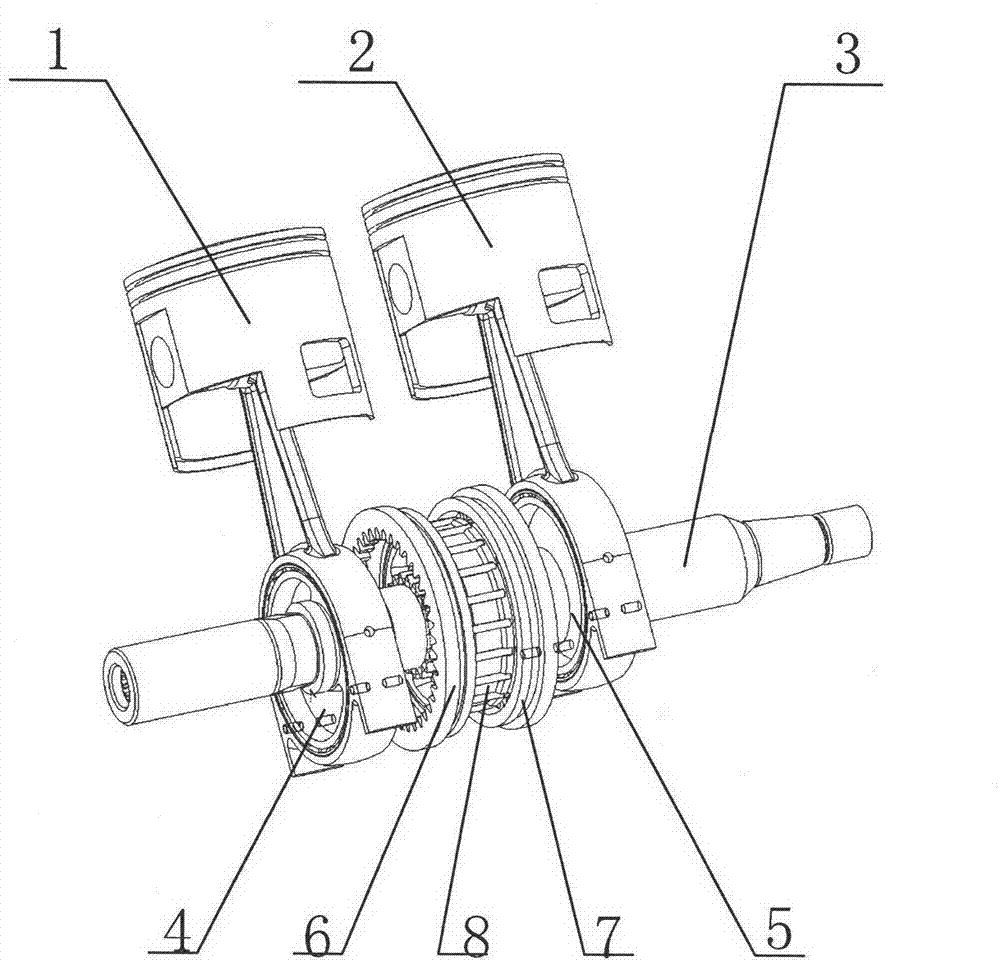 Bearing cover for crank circular slider mechanism as well as internal-combustion engine and compressor using bearing cover