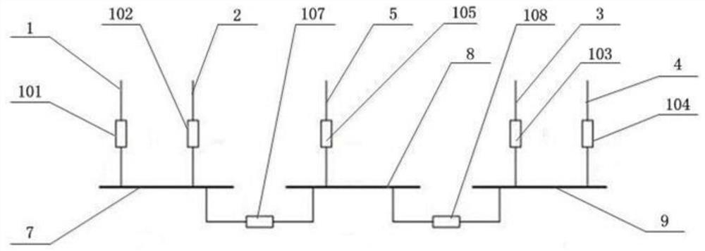 High-voltage side standby power supply automatic switching device based on PLC and automatic switching method of high-voltage side standby power supply automatic switching device