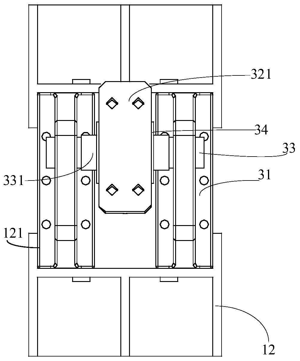 Angle locking device for large platform