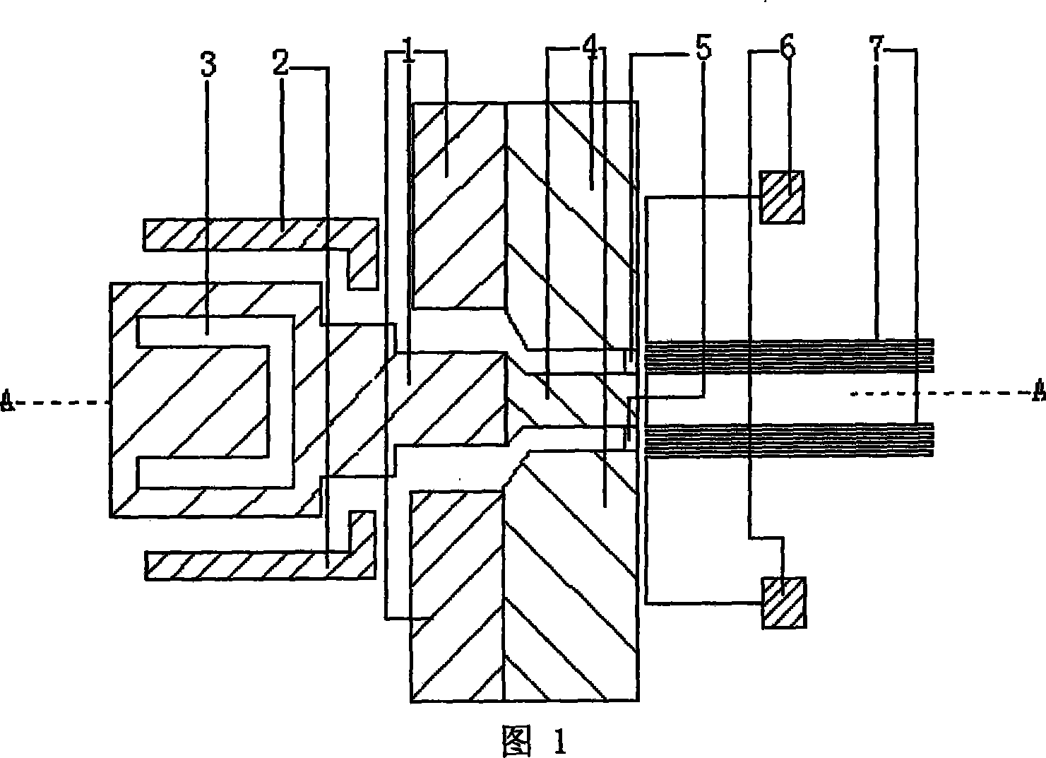 Wireless receiving microelectronic mechanical microwave power sensor and manufacturing method therefor