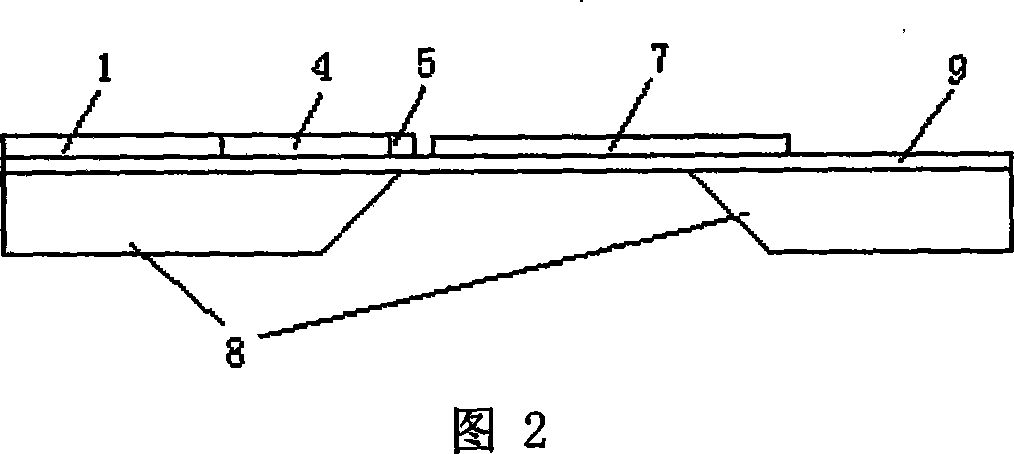 Wireless receiving microelectronic mechanical microwave power sensor and manufacturing method therefor