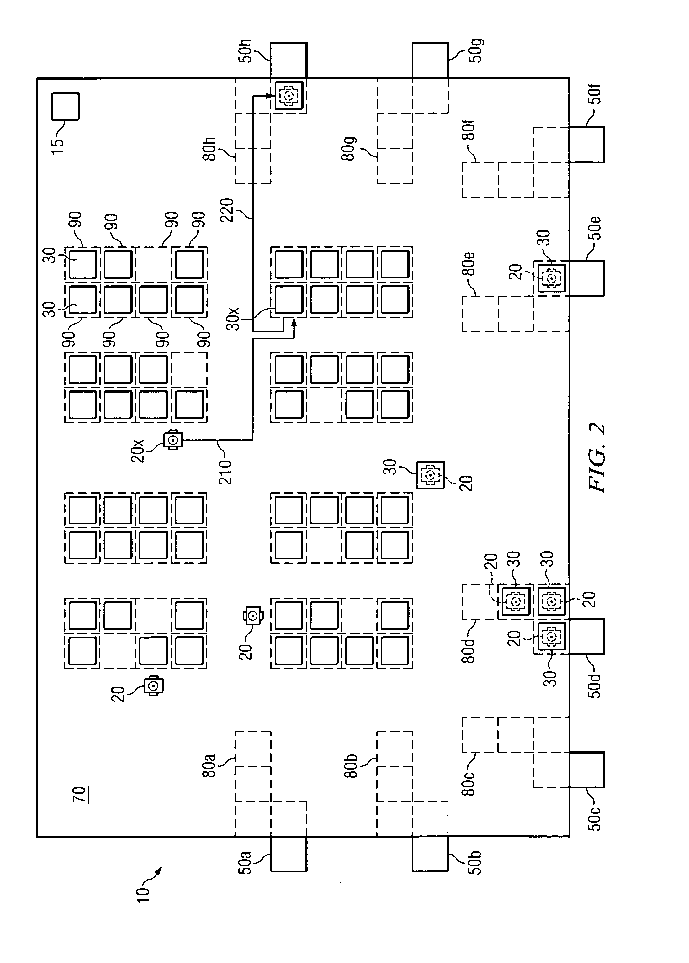 Method and system for storing inventory holders