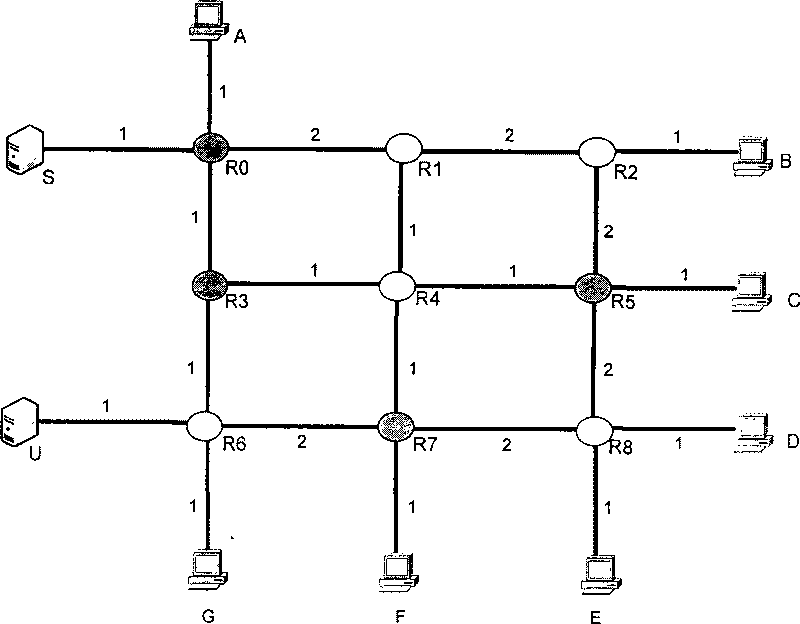 Method for establishing virtual distribution network for multicast conversation in IP network