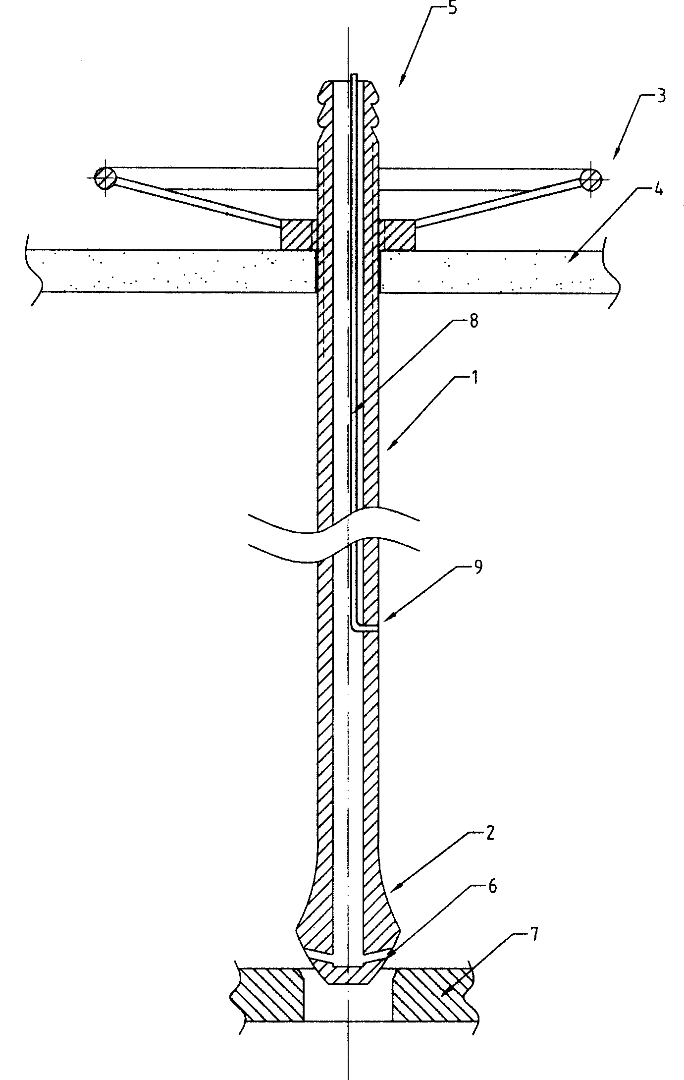 Bottom valve in density pond