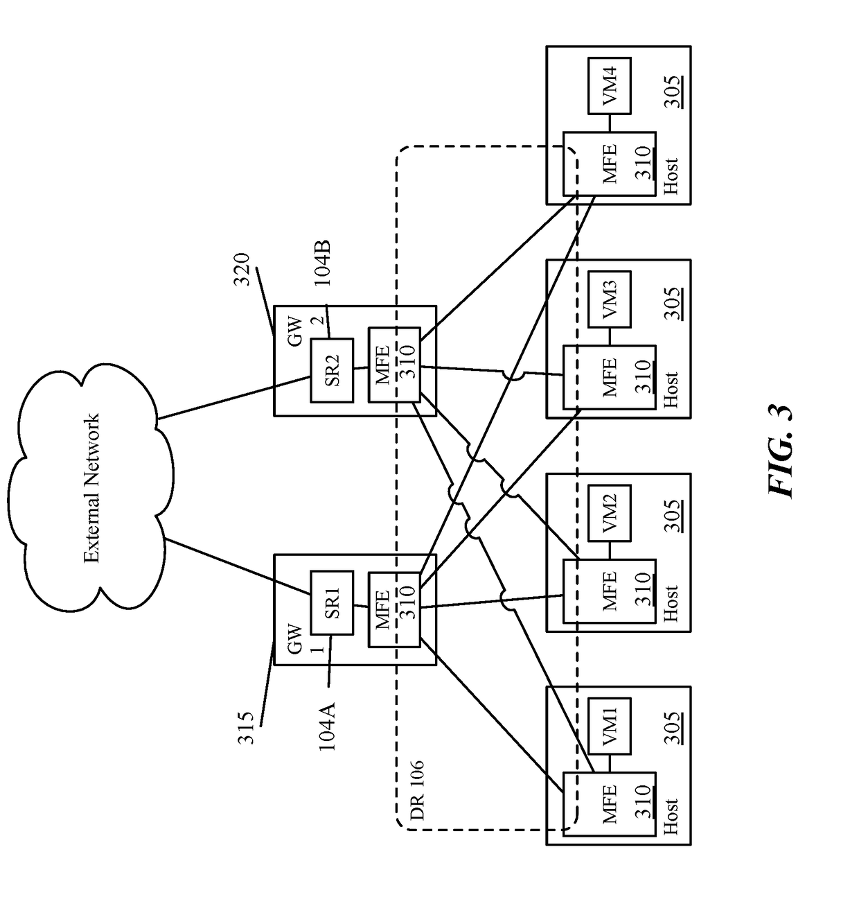 Asymmetric network elements sharing an anycast address