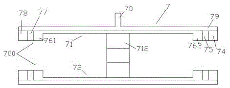 Liftable processing device with movable processing head