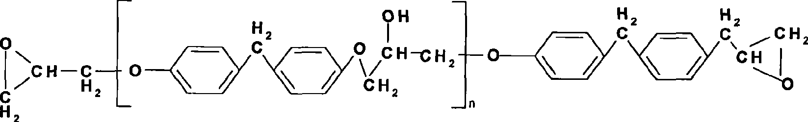 Process for producing wind electricity grade of bisphenol F epoxy resin